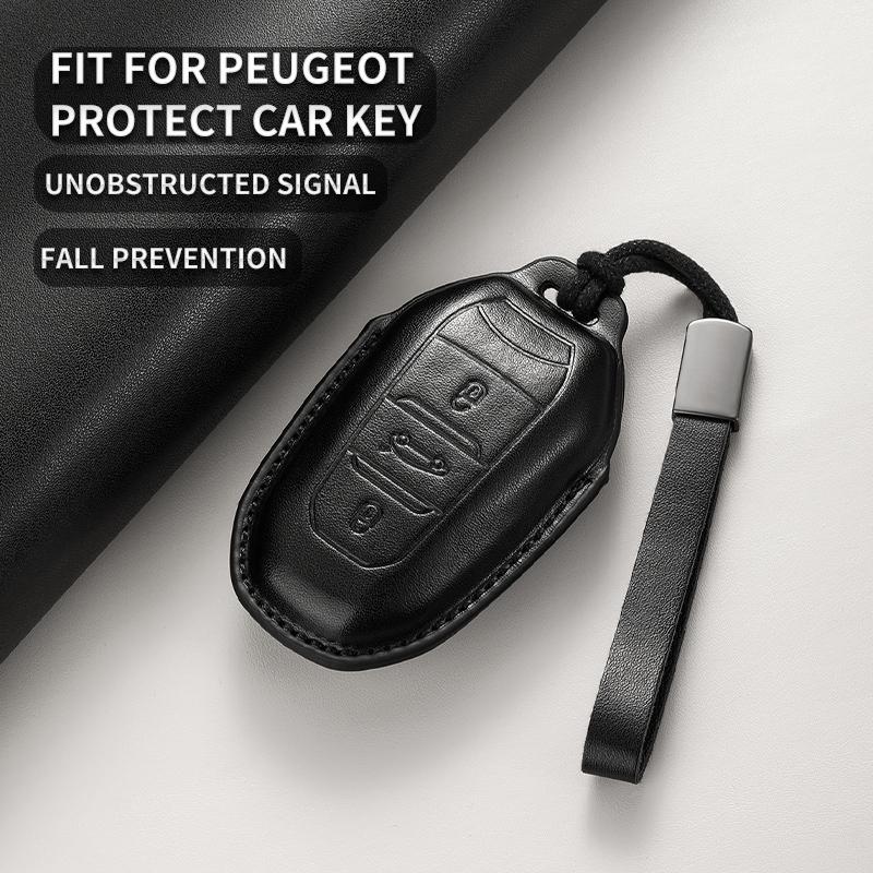 Кожаный чехол-брелок для защиты автомобильного ключа для Peugeot 208 308 408 508 2008 3008 4008 5008 Серия T9