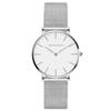 Hannah Martin Watch Stylish Classic Simple Watch Business Quartz Waterproof Watch Silver Problem Women's Women's Description