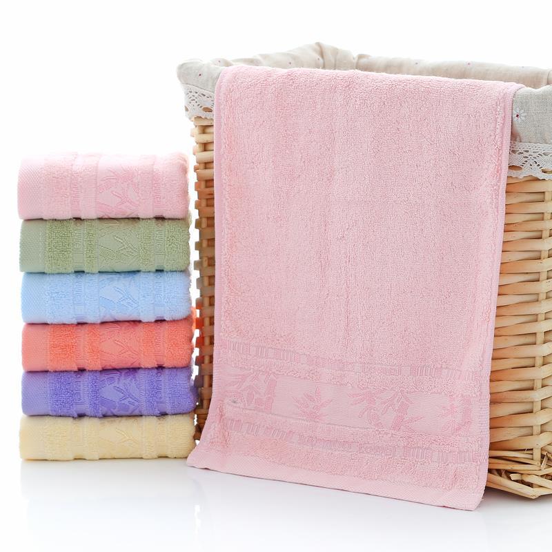 Bamboo Fiber Face Towel Household Bathing Towels Rectangle Good Absorption Soft Towels for Home Bathroom