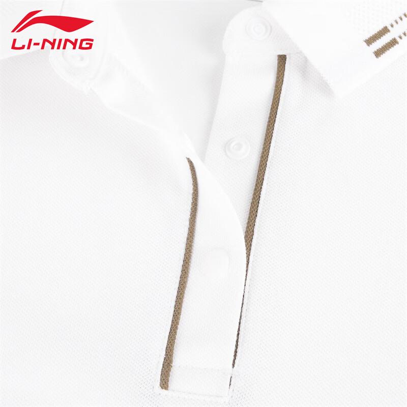 Li-Ning Женская классическая футболка-поло с коротким рукавом