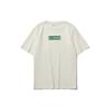 Li-Ning Sports Fashion Series Box Logo Print Short Sleeve T-Shirt Unisex Tops Milk-White AHSQ326-7