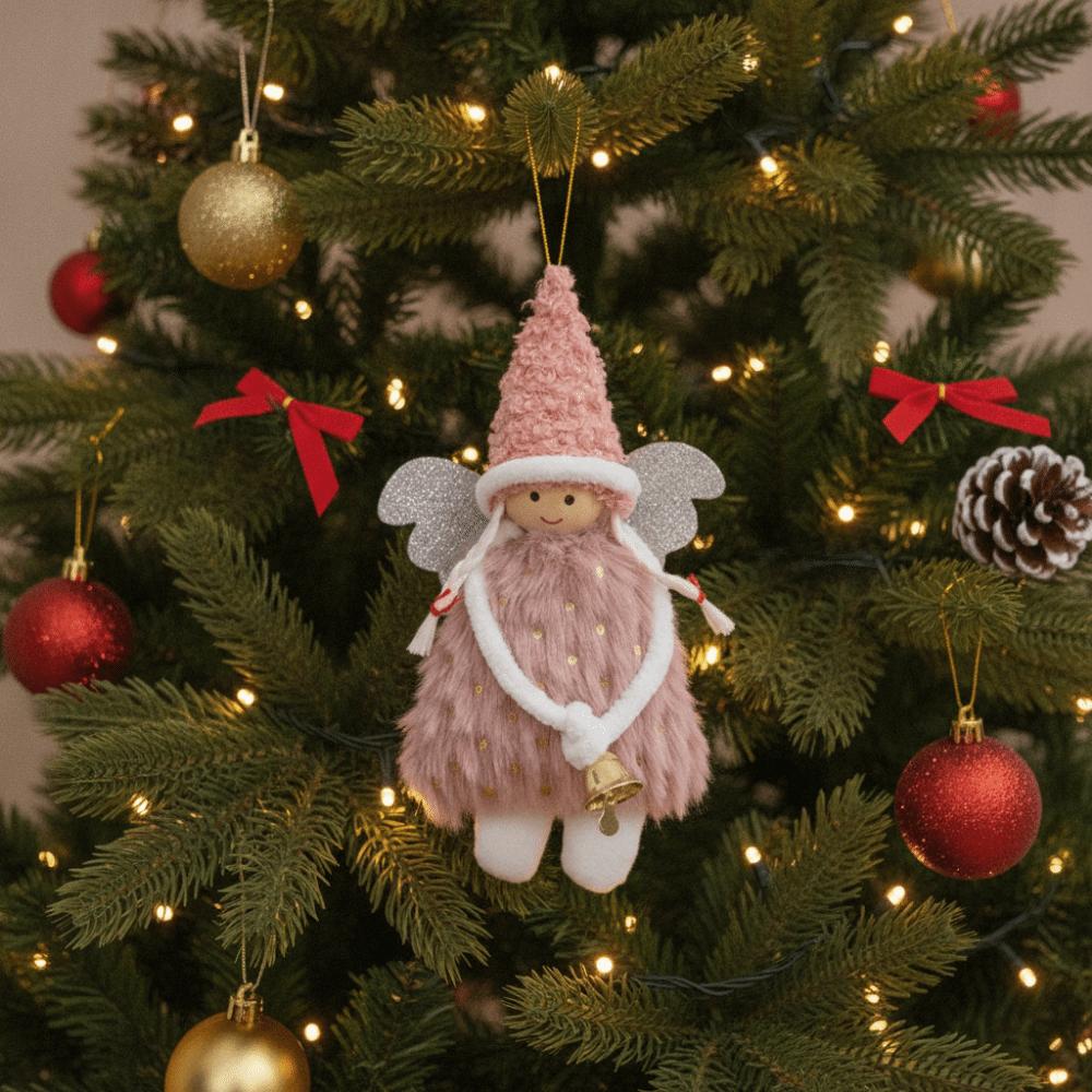 Elegant Christmas Hanging Girl Doll Creative Christmas Girl Dolls Ornaments Home Decor
