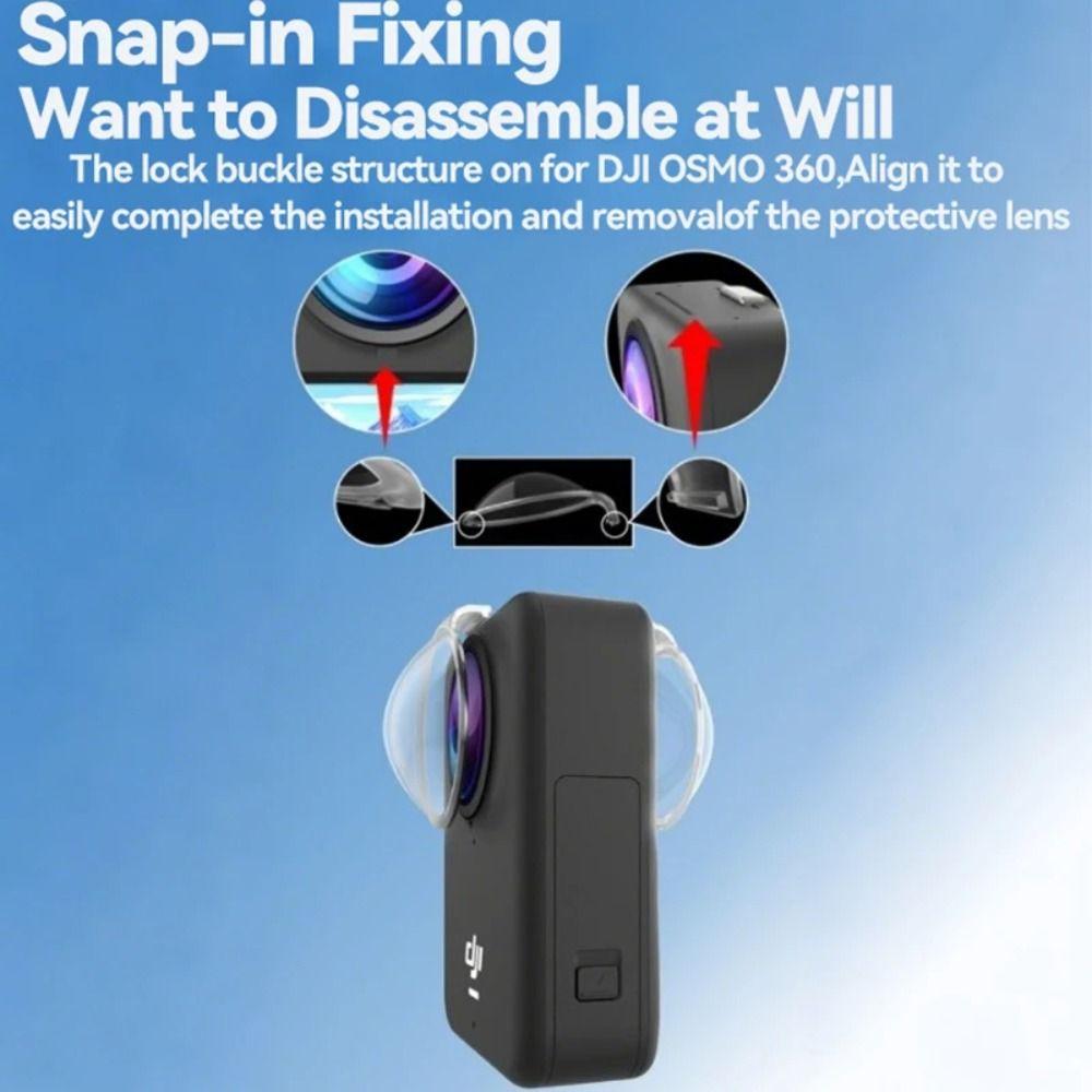 Anti-collision Lens Guard Plastic Protective Lens Cap for DJI Osmo 360 Panoramic Camera Accessories