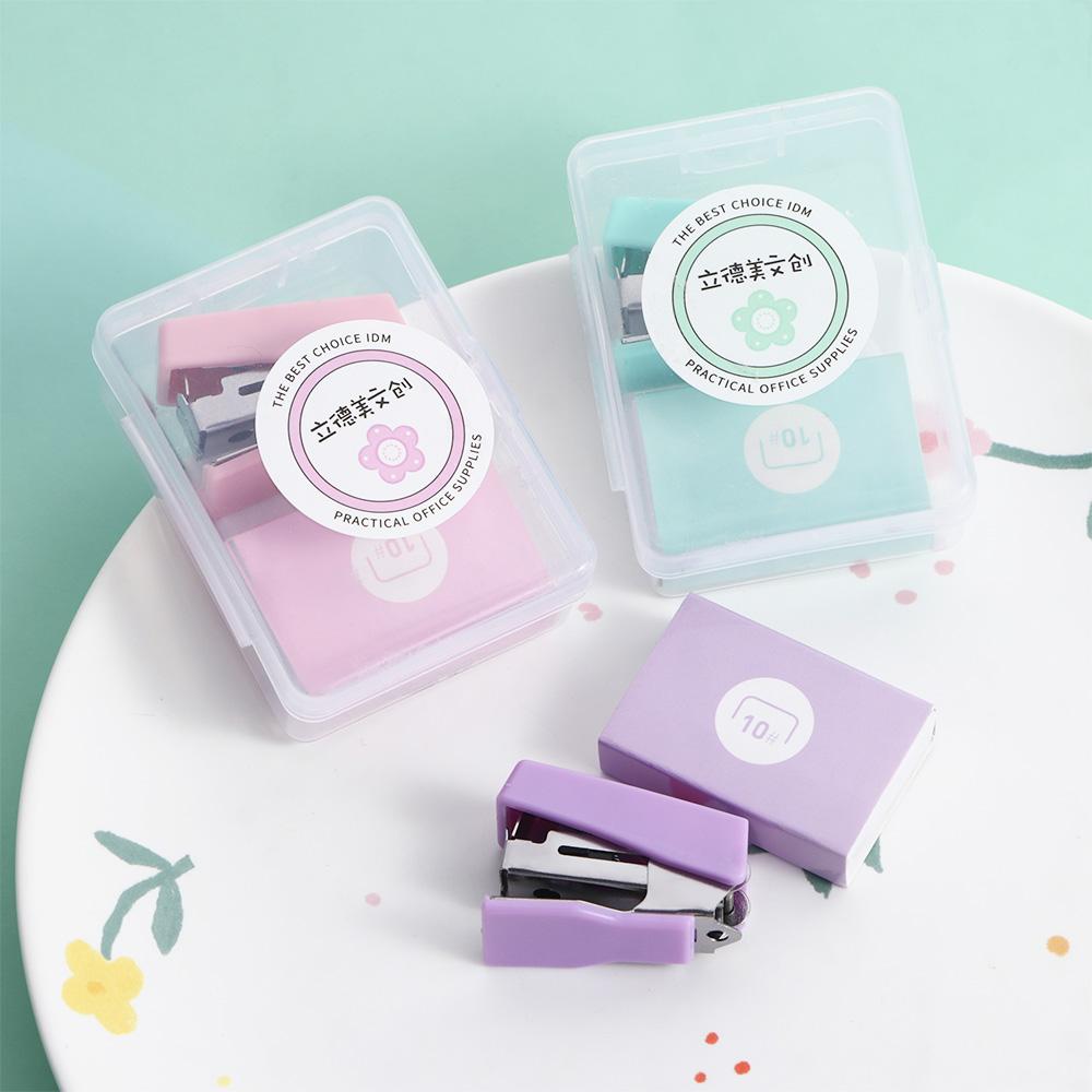 Push Clamp School Stationery With Staples Stapler Machine Stapler Set Paper Stapler Binding Machine