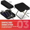 Camping Stool Black, Folding Stool Foldable, Aluminium Tent Pole Structure, Folding Stool, Folding Stool for Outdoor and Indoor, Mini Camping Chair