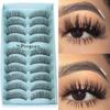 Hanmdade Ultra-wispies Fluffy False Eyelashes Natural Long 3D Faux Mink Hair Lash Extension Tools