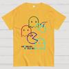 Vintage Game Neon Lines Unisex 100% Cotton Summer Casual Cool Loose T-Shirt