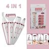 Беспроводная электрическая бритва 4 в 1, перезаряжаемая безболезненная бритва, триммер для бикини