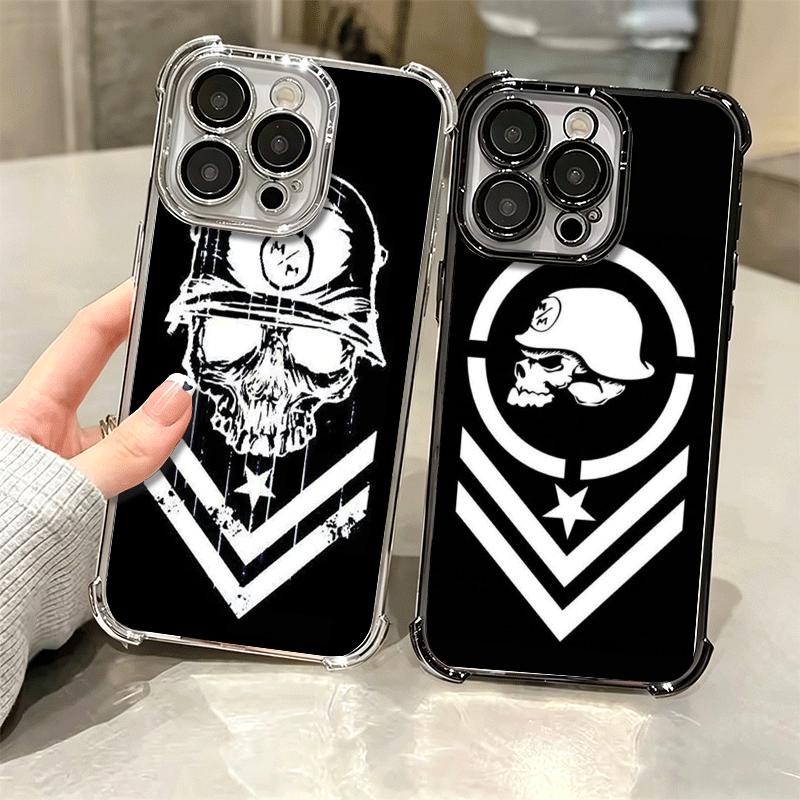 Металлическая Мулиша для Мотокросса Мягкий Чехол для Телефона Для iPhone 15 16 17 Air 14 Pro Max 16E Plus 13 12 Mini Покрытие Защита от Падения Fundas