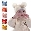Winter Newborn Ear Protection Hat Warm Children Earmuffs Cap Cute Baby Beanies with Pop