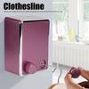 Adjustable Length Retractable Clothesline Pink Gold Clothes Drying Line Drying Rack  Home Hotel