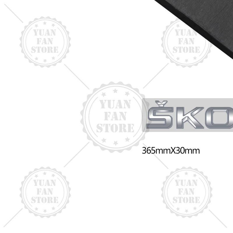 ABCDGG1 Bright Silver For Skoda Kodiaq Karoq Kamiq Superb Octavia Rapid 4X4 Fabia Yeti Metal Badge 3D Stickers Car Trunk Body Decal