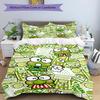 3pcs Sanrio7 Design Cover Set - HD Printed Bedding with 1 Cover and 2 Pillowcases - Perfect for Home and Dorm Decor