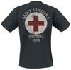Футболка King Diamond Band Saint Lucifers Hospital с двусторонним принтом 100% хлопок Повседневная нейтральная футболка Хэви-метал Уличная одежда