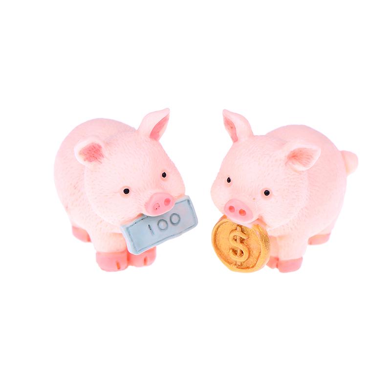 Миниатюрная фигурка Свинки Фортуны, сказочный сад, декор для кукольного домика, микропейзаж