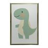 Plakat Uśmiechnięty Dinozaur Plakat Uśmiechnięty Dinozaur, 30X40 Cm, Rama Aluminiowa Złota, Papier Matowy 230 Gsm