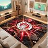 FC St. Pauli Football Print Crystal Velvet Rug, Comfortable Water Absorbent Non Slip Indoor Floor Carpet