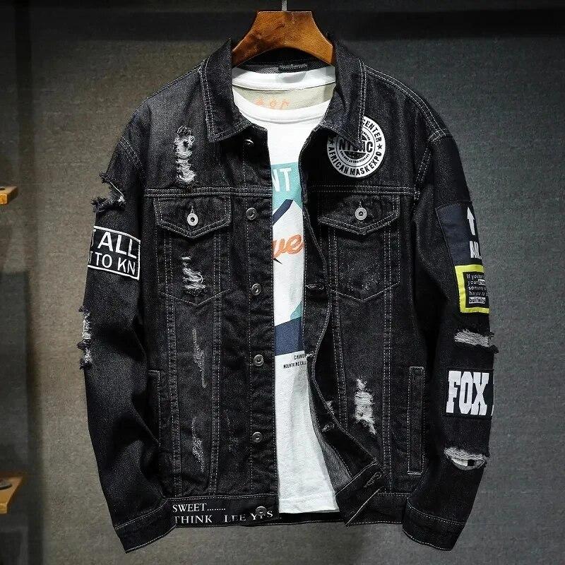 Denim Men 'S Jacket Jacket Men 'S Large Size Thin Loose Men 'S Casual Jacket