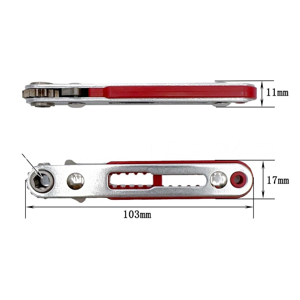 Two Way Ratchet Screwdriver Set Corner Bend Multifunctional