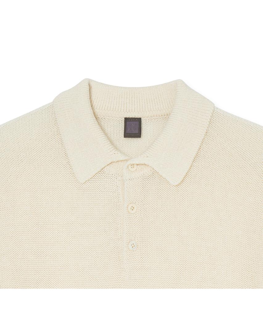 IOLO Cool Linen Half Collar_Ivory