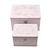 Love Story Wildflower Set of 2 Wedding Keepsake Luggage Boxes