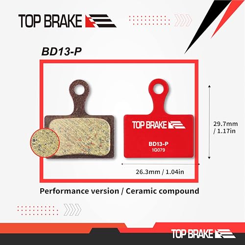 Top Brake Disc Road Bike Brake Pads for Shimano XTR-M9100, Dura Ace R9170, GRX RX400, BR RS305, 405, 505, 805, Tektro HD-R310/R510, TRP-Hylex, Flat Mo