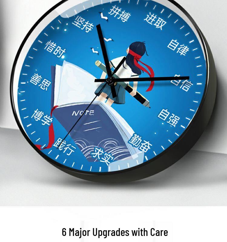 Radio-Controlled School Wall Clock for Classroom and Children's Bedroom