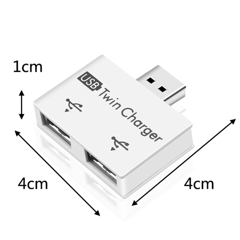 Адаптер 1 штекер на 2 порта гнездо USB2.0 Разветвитель для зарядки USB 2.0 Зарядный хаб USB Удлинитель для зарядки