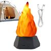 3D ночник «Ложный огонь» с USB-зарядкой, без пламени, 3 режима, реалистичный эффект пламени, декор для дома
