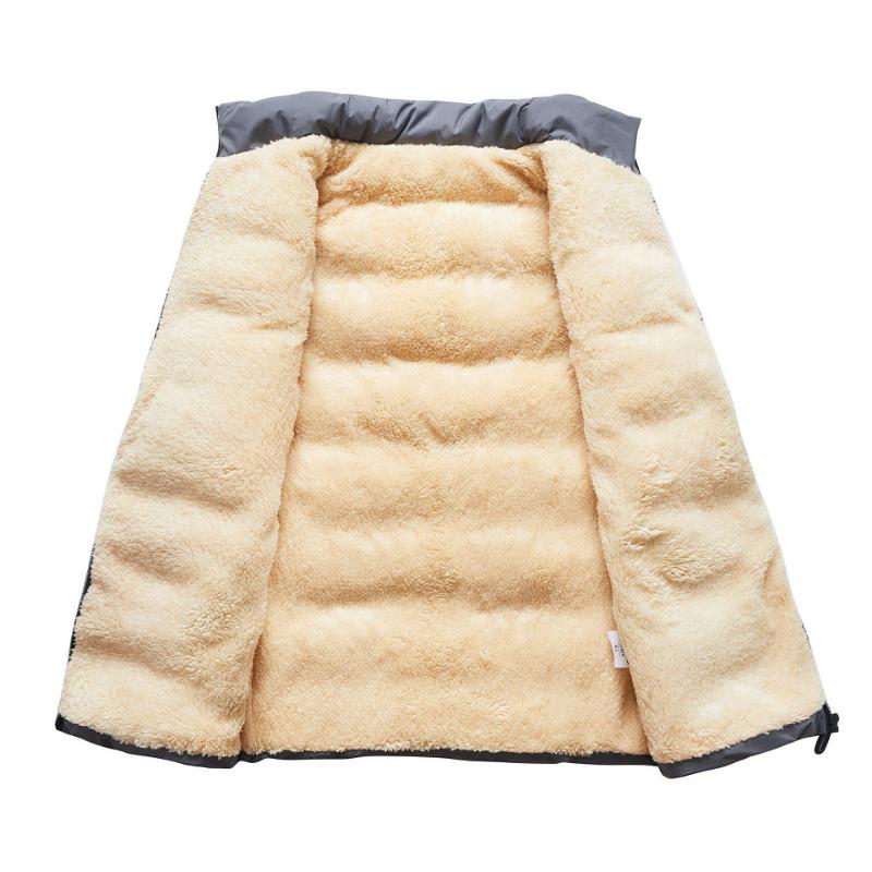 Mens Sleeveless Body Warmer Puffer Quilted Padded Bomber Jackets Lamb Fleece Vest