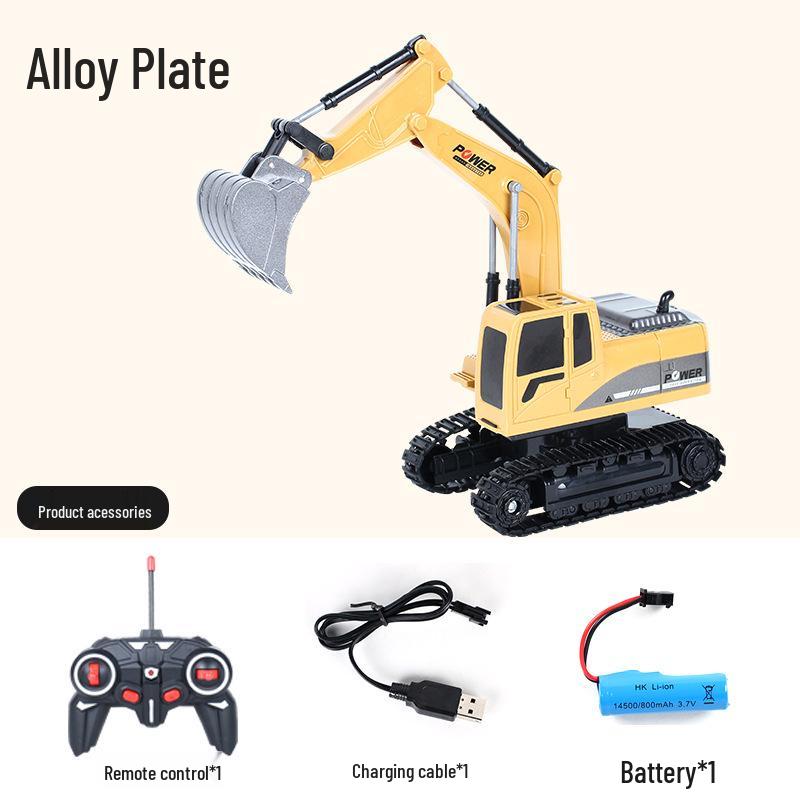 Free Shipping Alloy Remote Control Excavator Dump Truck Toy for Kids