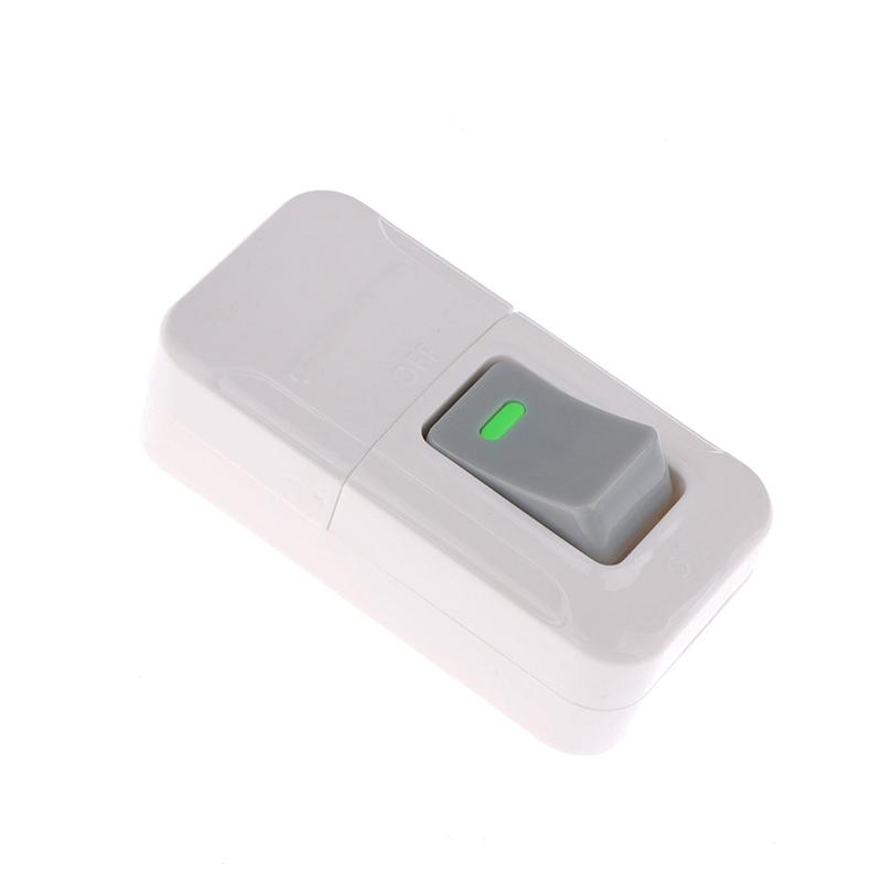 White ON OFF Push Button Switch Table Led Lights Online Midway Control Switch Cab Bedside Lamp Power Switch 6A 250V