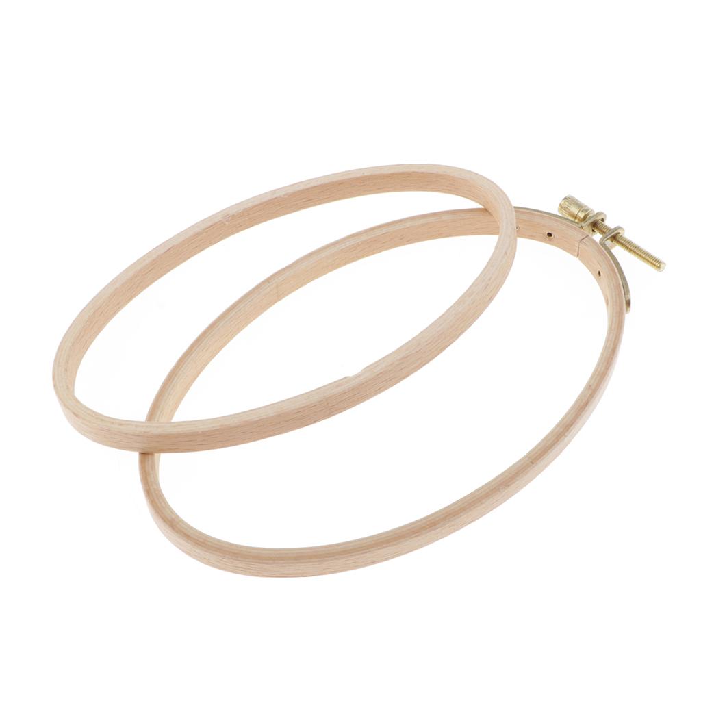 Multipurpose Embroidery Hoop Art Wooden Oval Frame for Sewing Accessories and Cross Stitch Needle Craft