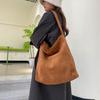 Ретро повседневная сумка большой вместимости для поездок на работу, женская популярная новая осенне-зимняя повседневная модная сумка-тоут, нишевая сумка через плечо