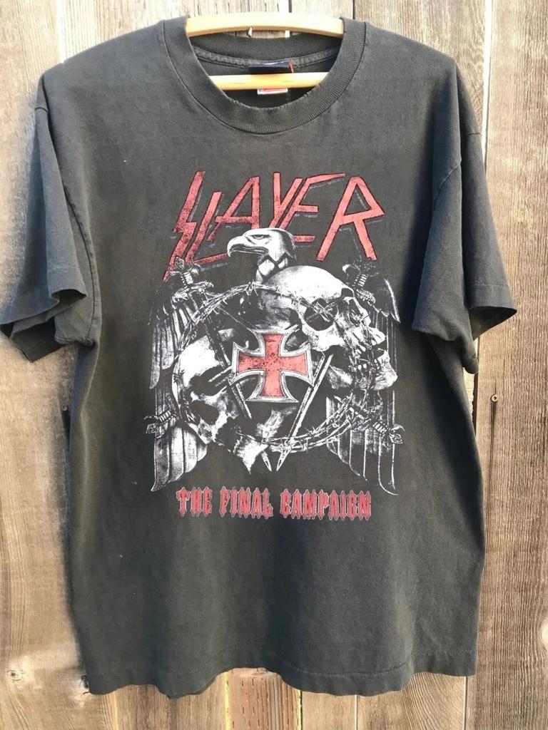 Slayer 2019 Tour T-shirt Final world tour Europe Charcoal Unisex Men Women
