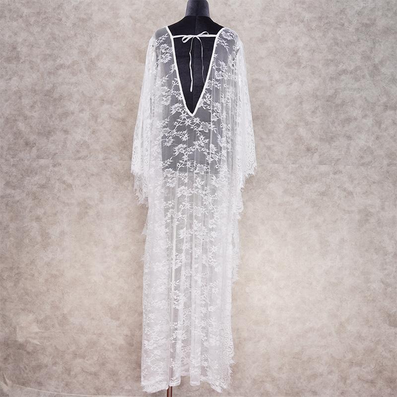 Кружевное женское длинное парео EDOLYNSA размер единый 160*160см