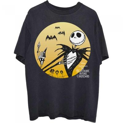 Nightmare Before Christmas Унисекс Взрослая футболка Jack Sunset