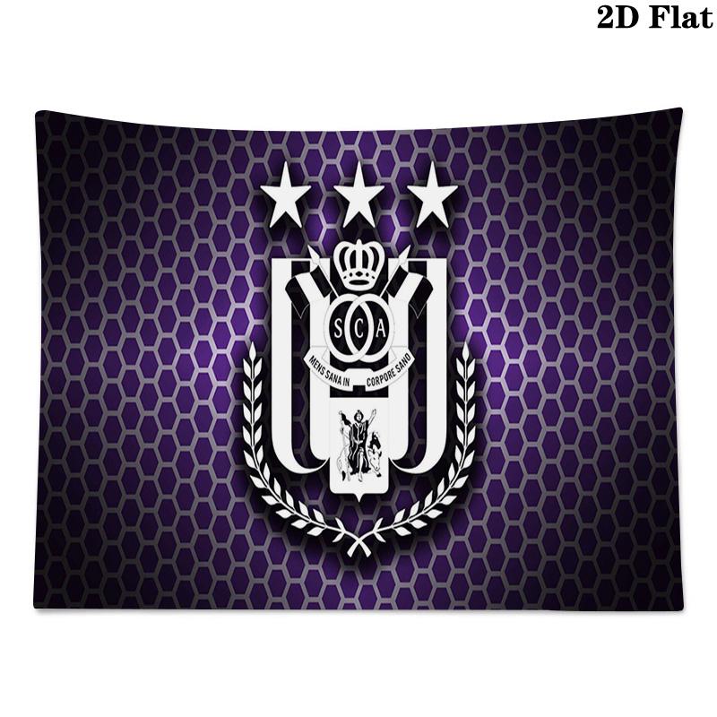 RSC Anderlecht Wall Tapestry Aesthetic Wall Hanging Printed Fabric Blanket Decorative Tapestries for Bedroom Living Room Home Decor