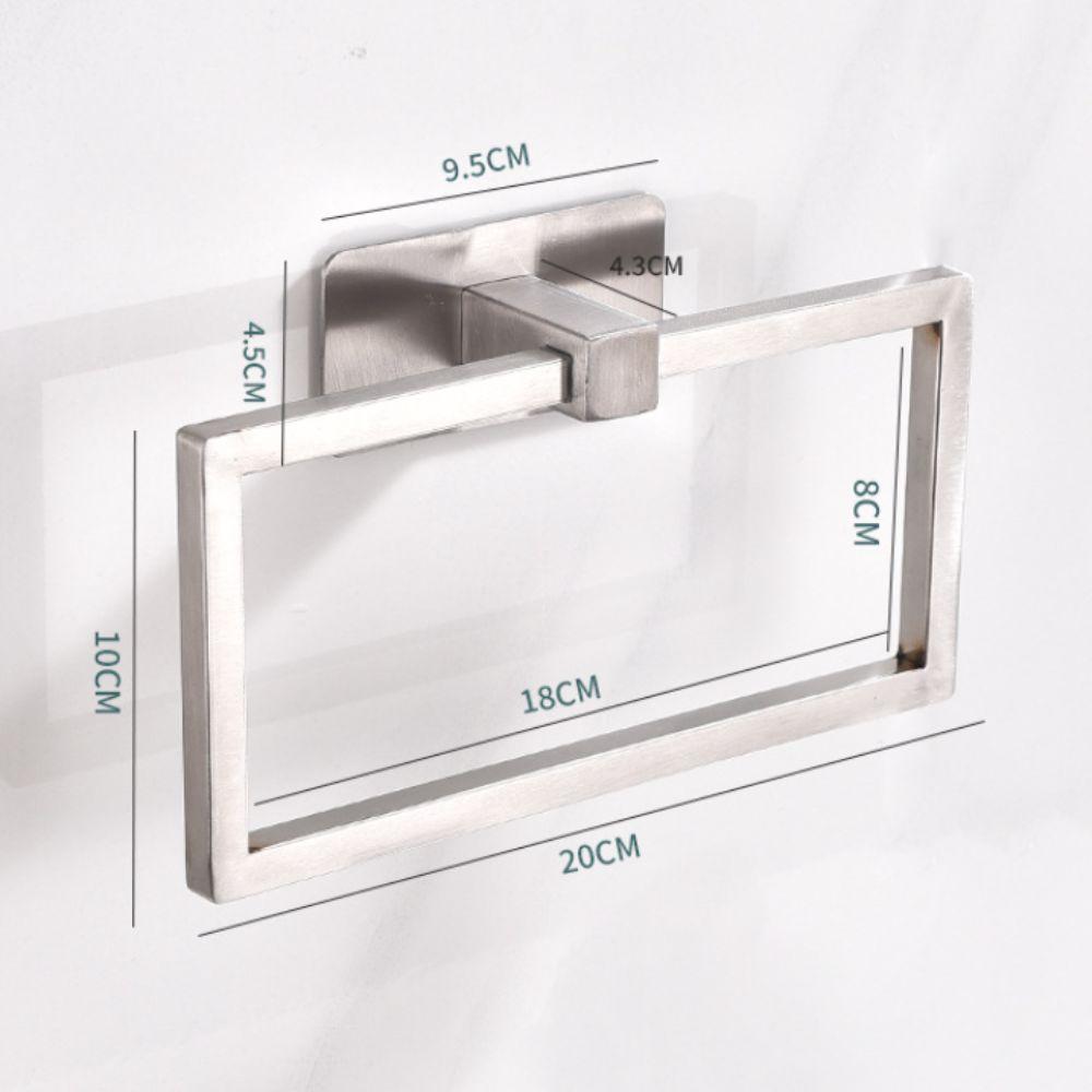 Ventilation Towel Ring Hangers Waterproof Hand Towel Ring Punch Free Towel Ring Household