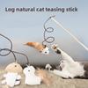 Cat Toy Cat Teaser Stick Cat Kitten Fish Toy Wooden Handmade Cat Teaser Stick Mouse Cat Toy Cat Cat Supplies