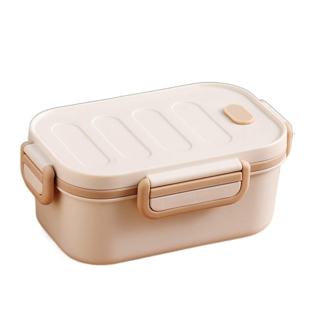 Two-Compartment Double-Layer Lunch Box Microwavable Food Storage Containers Divided Lunch Box Home