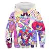 4-14 Years Children's Kids Cute Boys and Girls Lightweight  3D Cartoon Graphic Print Polyester Hoodies Tops