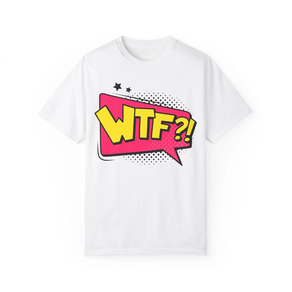 WTF! Comix Style Drawing Element :: Unisex Garment-Dyed T-Shirt