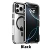 Роскошный прозрачный чехол для iPhone 17 Air 16 15 14 13 12 17 Pro Max с полосатой рамкой, совместимый с MagSafe, для беспроводной зарядки