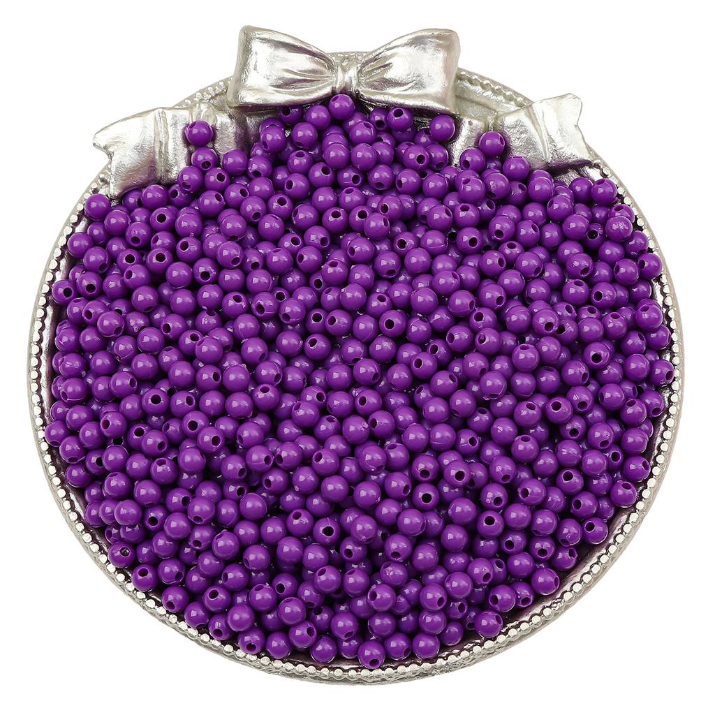 Бусины для браслета ручной работы 3/4 мм акриловые однотонные круглые бусины бусины ручная работа бусины для браслета россыпью бусины ювелирные аксессуары