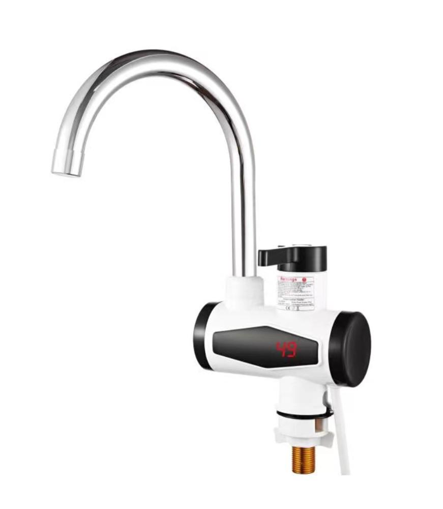 Мгновенный электрический водонагреватель-кран с цифровым дисплеем для душа, двойного использования (горячая и холодная вода)