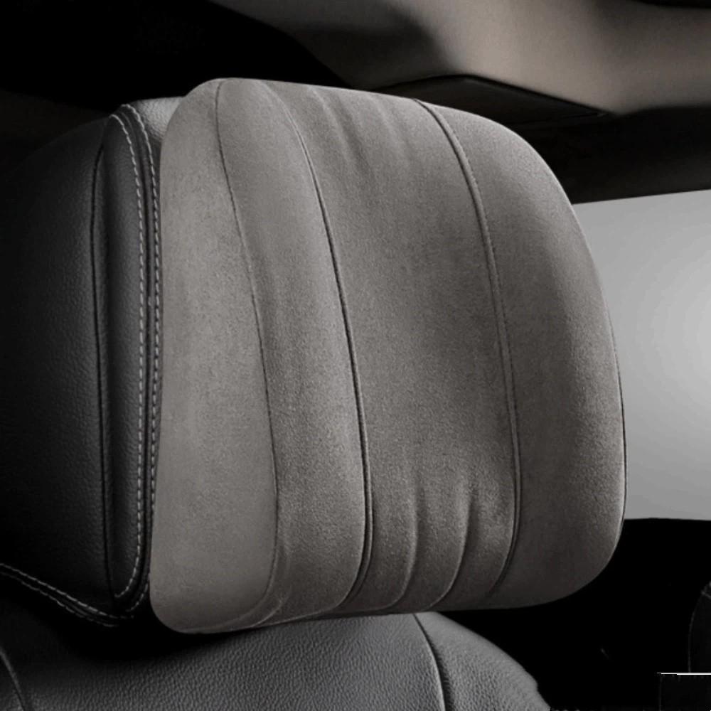 Memory Foam Car Headrest Glove Suede Car Rest Cushion New Car Neck Pillow Car Use
