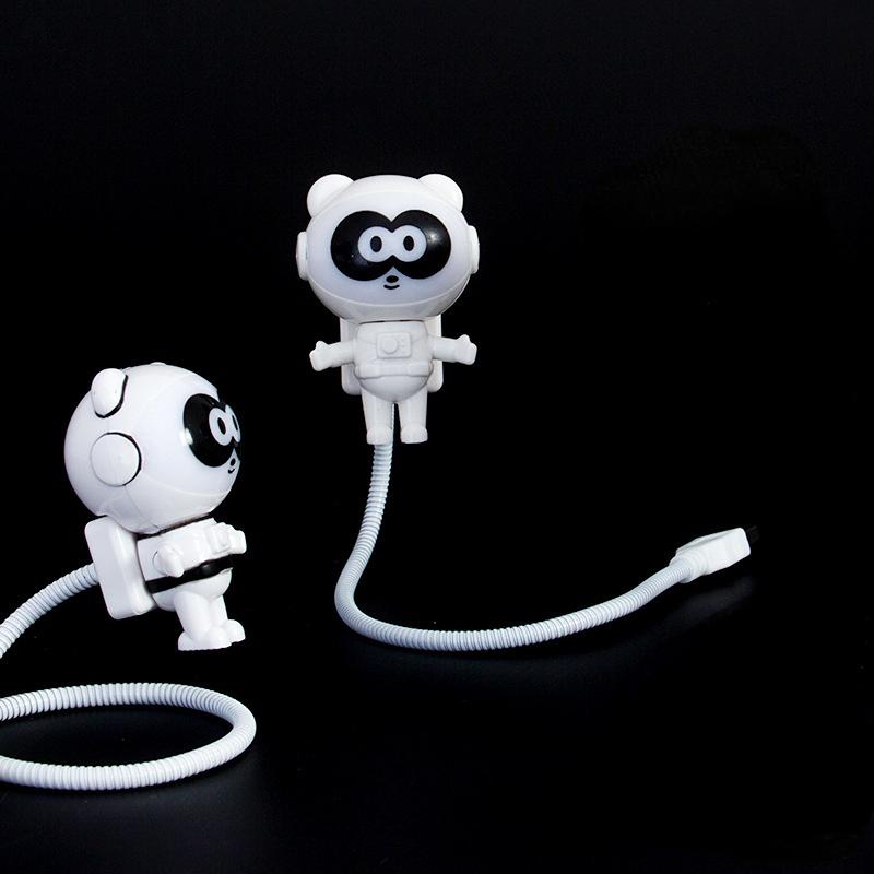 Креативный космонавт, астронавт, летающая тарелка, панда, светодиодный гибкий USB-светильник, ночник для детской игрушки