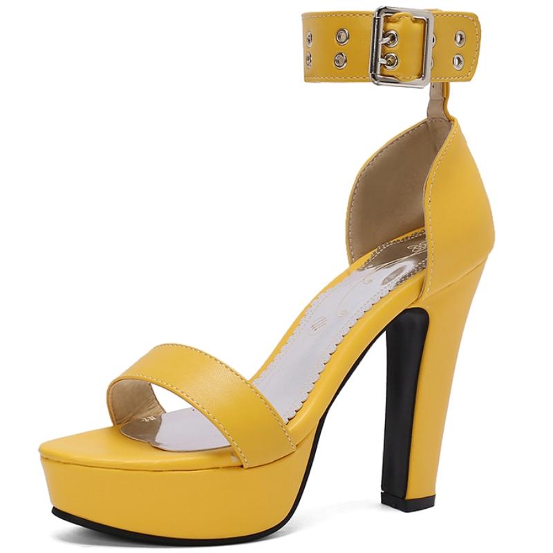 Модные летние туфли на высоком каблуке для женщин, сандалии, шлепанцы на платформе 2024, большой размер 44, 45, 50, черные, белые, красные, танцевальные туфли для вечеринок, женские