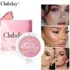 Clubday Tri-Color Shimmering Marble Highlighter & Blush Palette